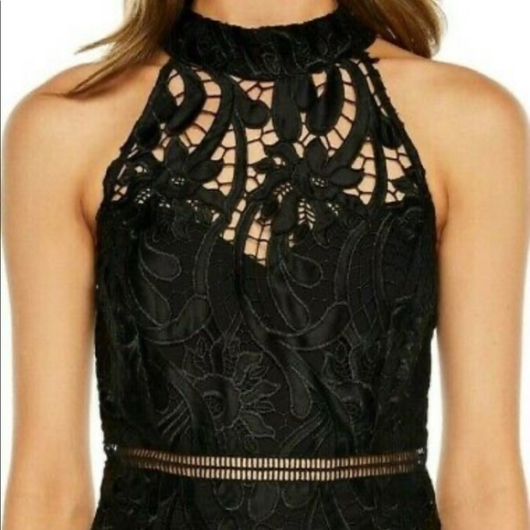 New with tag! Bardot Womens Lace Halter Midi Dress - Picture 5 of 7